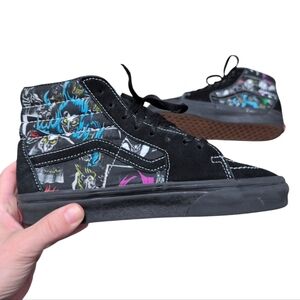 Vans x Disney Sk8-Hi Top Sneakers Villains Women's Size 6 Boys 4.5